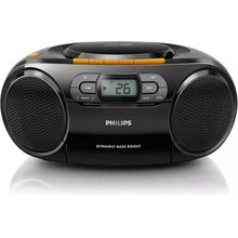 Load image into Gallery viewer, Philips Portable CD Player Boombox - Portable MP3 Player and Cassette Tape Player, Boom Box Compact Stereo Sound System with Dynamic Bass Boost, Take Your Music Outside with USB HiFi Music Player, Black_1
