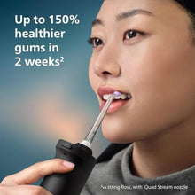 Load image into Gallery viewer, Philips Sonicare Cordless Power Flosser 3000, Water Flosser, 2 Nozzles, NewBlackNozzles_251
