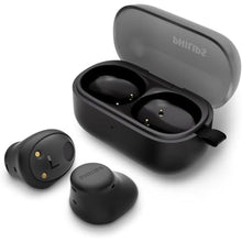 Load image into Gallery viewer, Philips TAT2159 Wireless Earbuds,True Wireless Headphones,Dynamic Bass with 10 mm Driver,Clear Call Quality with AI Mic,14 H Battery Life,Bluetooth 5.3,IPX4 Rating,Multipoint Connectivity,Tiny,Black_1
