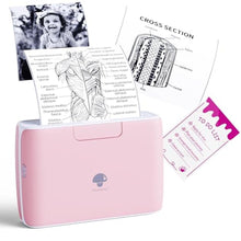 Load image into Gallery viewer, Phomemo 4" Portable Thermal Printer Printpods- AI Smart Sticker Box Bluetooth Inkless Printer Label Machine, Support 2/3/4 inch Printing Width, 300dpi, Ideal for Documents, Notes, Label, Sticker, Pink_1
