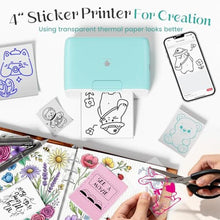 Load image into Gallery viewer, Phomemo M04S Sticker Thermal Printer AI Smart Printer Bluetooth Printpod Note Printer, Support 2/3/4 inch Printing Width, 300 dpi,Compatible with Phones, Suitable for Gift, Notes, documents_1480
