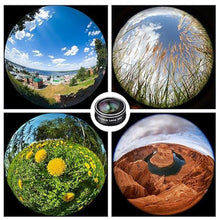 Load image into Gallery viewer, Phone Camera Lens, 198 Fisheye Lens + 120 Super Wide-Angle Lens + 20x Macro Lenses Camera Photography Accessories kit Gadgets for iPhone Samsung Android Smartphone_1577
