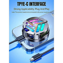 Load image into Gallery viewer, Phone Cooler Magnetic Phone Cooler Cooling Fan for Gaming, Compatible with 12,13 &amp; 14 Series, Dual Semiconductor, with LED Display for Smartphone/Tablet_1878

