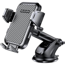 Load image into Gallery viewer, Phone Mount for Car, Car Phone Holder with Strong Suction Cup Dashboard Windshield 360 Degrees Rotation Phone Holder Compatible with iPhone, Samsung &amp; LG etc., DashBlack_1
