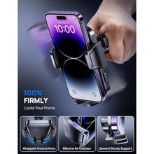 Load image into Gallery viewer, Phone Mount for Car, Car Phone Holder with Strong Suction Cup Dashboard Windshield 360 Degrees Rotation Phone Holder Compatible with iPhone, Samsung &amp; LG etc., DashBlack_1138
