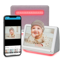 Load image into Gallery viewer, PhotoShare MyLuma LED 7 WiFi Digital Photo Frame with LEDs and Soft Touch Back Panel | Send Photo or Video from Phone to Digital Picture Frame | White Lightning Finish, WhiteLightning_1
