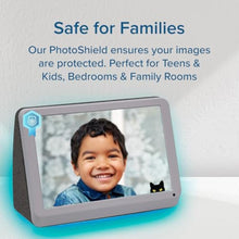 Load image into Gallery viewer, PhotoShare MyLuma LED 7 WiFi Digital Photo Frame with LEDs and Soft Touch Back Panel | Send Photo or Video from Phone to Digital Picture Frame | Stardust Grey Finish_7264
