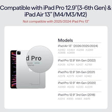Load image into Gallery viewer, PITAKA iPad Pro 12.9 Case, Compatible with iPad Air M4/M3/M2 13 Inch &amp; iPad Pro 12.9 (3-6th Gen) 2022/2021/2020/2018, Lightweight Portrait/Landscape Magnetic Case with 4 Standing Angles - White_325
