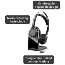 Load image into Gallery viewer, PLANTRONICS 202652-01 - Plantronics Voyager Focus UC B825 Headset - Stereo - Wireless -, Black_8723
