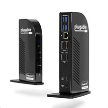 Load image into Gallery viewer, Plugable 14-in-1 USB C Docking Station | 4X HDMI Quad Dock with 100W Charging, HDMI Displays | Compatible with Windows, Thunderbolt (4X USB, 1x USB-C, Ethernet, SD Card, Audio) UD-3900C4, Black_1

