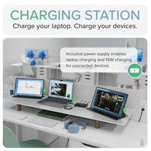 Load image into Gallery viewer, Plugable Thunderbolt 4 Hub | 60W Laptop Charging | 3X Thunderbolt 4 Ports | Dual 4K/Single 8K Displays | USB4 Compatibility - TBT4-HUB3C, Black_5606
