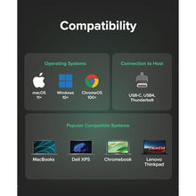 Load image into Gallery viewer, Plugable USB-C Hub 7-in-1 for Single HDMI Display, Driverless Hub, 4K HDMI, 3 USB 3.0, SD/microSD Reader, 100W Charging Compatible with Mac, Windows, Chrome, USB-C, USB4, and Thunderbolt_2404
