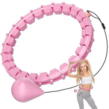 Load image into Gallery viewer, Plus Size Silent Weighted Hula Infinity Fitness Detachable Hoops 65-Inch 32 Knot, Smart Noiseless Infinity Hula for Women, 2-in-1 Waist and Abdominal Home Workout Equipment_1
