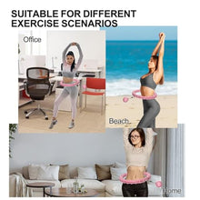 Load image into Gallery viewer, Plus Size Silent Weighted Hula Infinity Fitness Detachable Hoops 65-Inch 32 Knot, Smart Noiseless Infinity Hula for Women, 2-in-1 Waist and Abdominal Home Workout Equipment_2857
