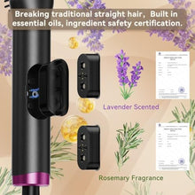 Load image into Gallery viewer, PLZOIT Msd Approved 2 in 1 Steam Hair Straightener Brush with Quick Heat 30 Seconds Portable Electric Comb Essential Oils Reduces Frizz Automatically Nourishes and Shuts Off 20, Ablack_403
