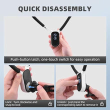 Load image into Gallery viewer, Pocket 3 Magnetic Neck Mount for DJI OSMO Pocket 3 Creator Combo,Chest Mount POV/Vlog Video Selfie Stand Hand Free Neck Holder for Pocket 4/GoPro Hero 13/12/11/10/9/Xtra Muse,Camera Accessory, black_3690
