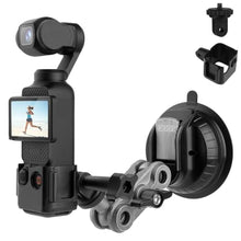 Load image into Gallery viewer, Pocket 3 Suction Cup Camera Mount Expansion Adapter,Car Mount Windshield Window Dash Holder Kit Compatible with DJI OSMO Insta360 X4/X3/X2/X1/R/RS/Go2 Gopro Hero 13/12/11/10/9/8/7/6/5/Max/Mini, Black_1
