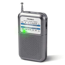 Load image into Gallery viewer, Pocket Battery AM FM Radio Portable, Mini Transistor Radio with Excellent Reception, Tuning Knob with Signal Indicator, AAA Battery Operated for ICE Storms&amp;Walking, DE333 by PRUNUS_1
