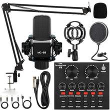 Load image into Gallery viewer, Podcast Equipment Bundle, All-in-One Audio Interface with Studio Condenser Microphone Perfect for Podcasting, Recording, Singing, Streaming and Gaming, PC, Smartphone, YouTube, TikTok (V8)_1
