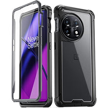 Load image into Gallery viewer, Poetic Guardian Case Compatible with OnePlus 11 5G 6.7 inch [20FT Mil-Grade Drop Tested], Full-Body Hybrid Shockproof Protective Rugged Clear Cover Case with Built-in Screen Protector, Black/Clear_1

