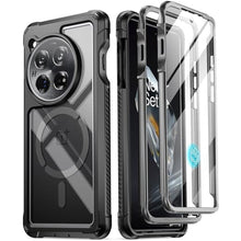 Load image into Gallery viewer, Poetic Guardian Case Compatible with OnePlus 12 5G (2024), Built-in Screen Protector, Works with Fingerprint ID, Shockproof, Robust, Transparent, Full Body Hybrid Case, Black/Clear_1

