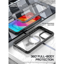Load image into Gallery viewer, Poetic Guardian MagPro Case Compatible with iPhone 15 Pro Max 6.7 inch,[Compatible with MagSafe], Full-Body Hybrid Shockproof Protective Rugged Clear Cover with Built-in Screen Protector, Black/Clear_1168
