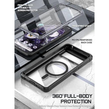 Load image into Gallery viewer, POETIC Polycarbonate Guardian Magpro Case for Google Pixel 8 6.2 Inch, [compatible With Magsafe] [20ft Mil-grade Drop Tested], Full Body Hybrid Bumper Cover With Built-in Screen Protector, Black/clear_7465
