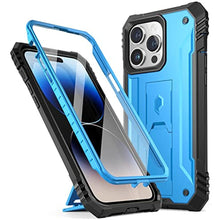 Load image into Gallery viewer, Poetic Revolution Case for iPhone 14 Pro Max 6.7 inch, [20FT Mil-Grade Drop Tested], Full-Body Rugged Shockproof Protective Cover with Kickstand and Built-in-Screen Protector, Light Pink, LightPink_1
