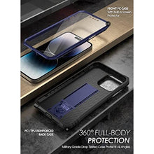Load image into Gallery viewer, Poetic Revolution Case for iPhone 14 Pro Max 6.7 inch, [20FT Mil-Grade Drop Tested], Full-Body Rugged Shockproof Protective Cover with Kickstand and Built-in-Screen Protector, Light Pink_1408
