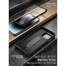 Load image into Gallery viewer, Poetic Revolution Case for iPhone 14 Pro Max 6.7 inch, [20FT Mil-Grade Drop Tested], Full-Body Rugged Shockproof Protective Cover with Kickstand and Built-in-Screen Protector, Black_869
