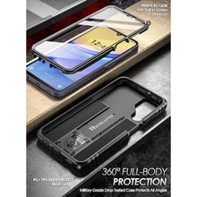 Load image into Gallery viewer, Poetic Revolution Case for Samsung Galaxy A15 5G,[Slide Camera Cover],[20FT Mil-Grade Drop Tested], Full-Body Military Grade Rugged Shockproof Cover with Kickstand and Built-in-Screen Protector, Black_7387
