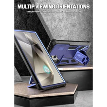 Load image into Gallery viewer, Poetic Spartan Case for Galaxy S24 Ultra 6.8", [Slide Camera Cover] [Screen Protector Works with Fingerprint ID] Military Grade Rugged Shockproof S24 Ultra Phone Case with Kickstand, Midnight Blue, MidnightBlue_7605
