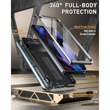 Load image into Gallery viewer, Poetic Spartan Case for Google Pixel 9 Pro Fold 5G, [Hinge Protection][Kickstand][Mil-Grade Protection] Full-Body Shockproof Protective Rugged Cover with Built-in Screen Protector, Metallic Gun Metal, MetallicGunMetal_1771
