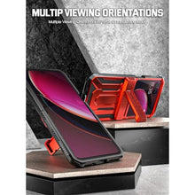 Load image into Gallery viewer, Poetic Spartan Case for Motorola Moto Razr + Plus 2023,[Kickstand][Hinge Protection][20FT Mil-Grade Drop Tested], Full-Body Rugged Shockproof Protective Cover with Kickstand, Metallic Red, MetallicRed_7533
