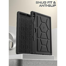 Load image into Gallery viewer, Poetic TurtleSkin Case for Samsung Galaxy Tab S9 FE+ Plus (2023 Release) 12.4 inch Case with S Pen Holder, Heavy Duty Shockproof Kids Friendly Protective Silicone Cover, Black_7608
