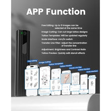 Load image into Gallery viewer, PokeLabel Wireless Tattoo Stencil Printer, Thermal Tattoo Transfer Printer TP83 with 10Pcs Transfer Paper, Bluetooth Tattoo Printer Machine Kit Compatible with iOSAndroid Phone &amp; PC_2963
