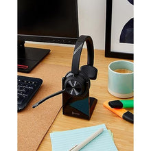 Load image into Gallery viewer, Poly - Voyager 4310 UC Wireless Headset + Charge Stand (Plantronics) - Single-Ear Headset w/Mic - Connect to PC/Mac via USB-A Bluetooth Adapter, Cell Phone via Bluetooth -Works with Teams, Zoom &amp;More, Black_8598
