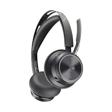 Load image into Gallery viewer, Poly Voyager Focus 2 Microsoft Teams Certified USBC-C Headset + USB-C/A Adapter - Microsoft Teams Certification - Google Assistant, Siri - Stereo - USB Type C - Wired/Wireless - Bluetooth - 298.6 ft -, Black_429
