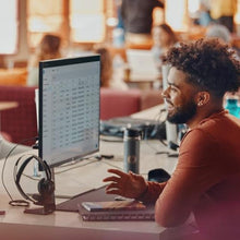 Load image into Gallery viewer, Poly Voyager Focus 2 Microsoft Teams Certified USBC-C Headset + USB-C/A Adapter - Microsoft Teams Certification - Google Assistant, Siri - Stereo - USB Type C - Wired/Wireless - Bluetooth - 298.6 ft -, Black_432
