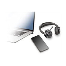 Load image into Gallery viewer, Poly - Voyager Focus 2 UC USB-C Headset (Plantronics) - Bluetooth Dual-Ear (Stereo) Headset with Boom Mic - USB-C PC/Mac Compatible - Active Noise Canceling - Works with Teams, Zoom (Certified) &amp; More, Black_5792
