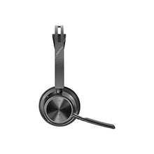 Load image into Gallery viewer, Poly - Voyager Focus 2 UC USB-C Headset (Plantronics) - Bluetooth Dual-Ear (Stereo) Headset with Boom Mic - USB-C PC/Mac Compatible - Active Noise Canceling - Works with Teams, Zoom (Certified) &amp; More, Black_5793
