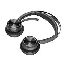 Load image into Gallery viewer, Poly - Voyager Focus 2 UC USB-C Headset (Plantronics) - Bluetooth Dual-Ear (Stereo) Headset with Boom Mic - USB-C PC/Mac Compatible - Active Noise Canceling - Works with Teams, Zoom (Certified) &amp; More, Black_5794
