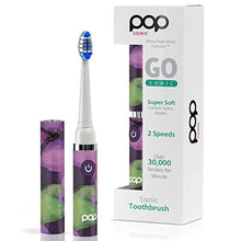 Load image into Gallery viewer, Pop Sonic Electric Toothbrush 15,000-30,000 Strokes/Min w/AAA Battery Electric Toothbrush For Adults Bathroom Essentials &amp; Travel Essentials Dupont Nylon Bristles 2 Speed (Purple Watercolor), PurpleWatercolor_1
