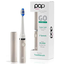 Load image into Gallery viewer, Pop Sonic Electric Toothbrush (Grey) - Travel Toothbrushes w/AAA Battery | Kids Electric Toothbrushes with 2 Speed &amp; 15,000-30,000 Strokes/Minute, Dupont Nylon Bristles_1
