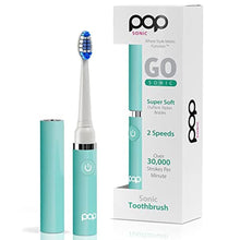 Load image into Gallery viewer, Pop Sonic Electric Toothbrush (Pastel Green) - Travel Toothbrushes w/AAA Battery | Kids Electric Toothbrushes with 2 Speed &amp; 15,000-30,000 Strokes/Minute, Dupont Nylon Bristles, PastelGreen_1
