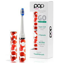 Load image into Gallery viewer, Pop Sonic Electric Toothbrush (Red Bubbles) - Travel Toothbrushes w/AAA Battery | Kids Electric Toothbrushes with 2 Speed &amp; 15,000-30,000 Strokes/Minute, Dupont Nylon Bristles, RedBubbles_1
