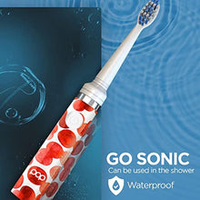 Load image into Gallery viewer, Pop Sonic Electric Toothbrush (Red Bubbles) - Travel Toothbrushes w/AAA Battery | Kids Electric Toothbrushes with 2 Speed &amp; 15,000-30,000 Strokes/Minute, Dupont Nylon Bristles, RedBubbles_7135
