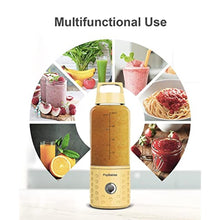 Load image into Gallery viewer, PopBabies Smoothie Blender, Portable Blender for Shakes and Smoothies with USB Rechargeable Blender Cup, Personal Blender to go Yellow_2367
