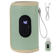 Load image into Gallery viewer, Portable Bottle Warmer 18W Quick Heating Baby Bottle Warmer Temperature Adjustable USB Baby Bottle Heater for Home Family Travel Green Travel Bottle Warmer Baby Bottle Heater Bottle Warmer Baby Trave_1
