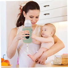 Load image into Gallery viewer, Portable Bottle Warmer 18W Quick Heating Baby Bottle Warmer Temperature Adjustable USB Baby Bottle Heater for Home Family Travel Green Travel Bottle Warmer Baby Bottle Heater Bottle Warmer Baby Trave_672
